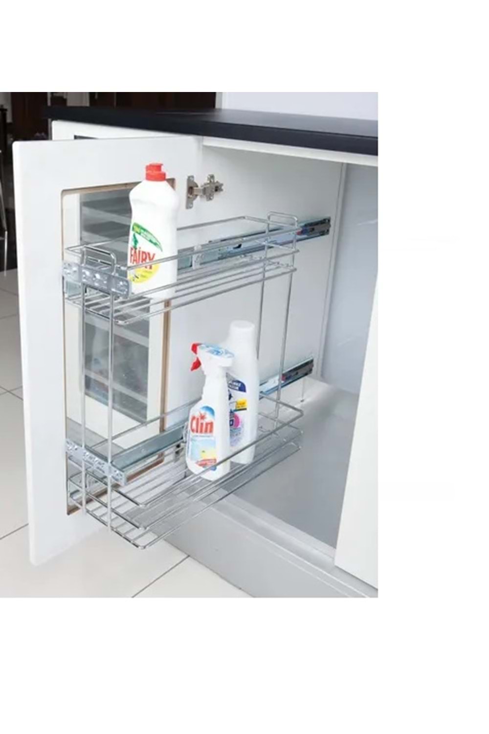 DETERJANLIK FRENLİ ŞİŞELİK YANDA RAYLI 25 KROM ( PK 3 )