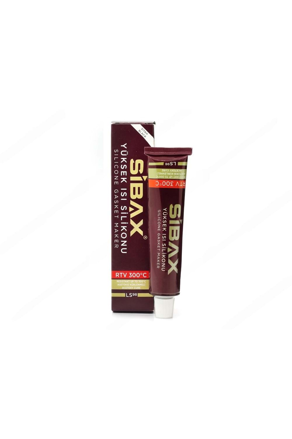 SİBAX YÜKSEK ISI SİLİKONU (Sıvı Conta) KIRMIZI 50ml LS98 ( PK 36 )