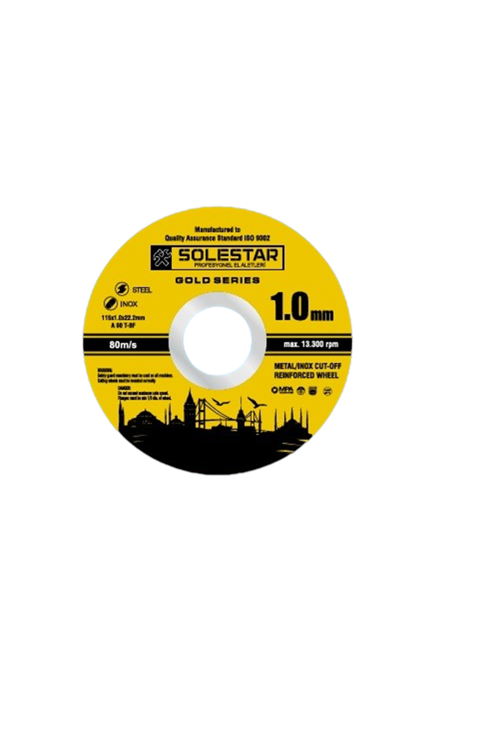 SOLESTAR İNOX KESİCİ 115*1 MM ( PK 50 )