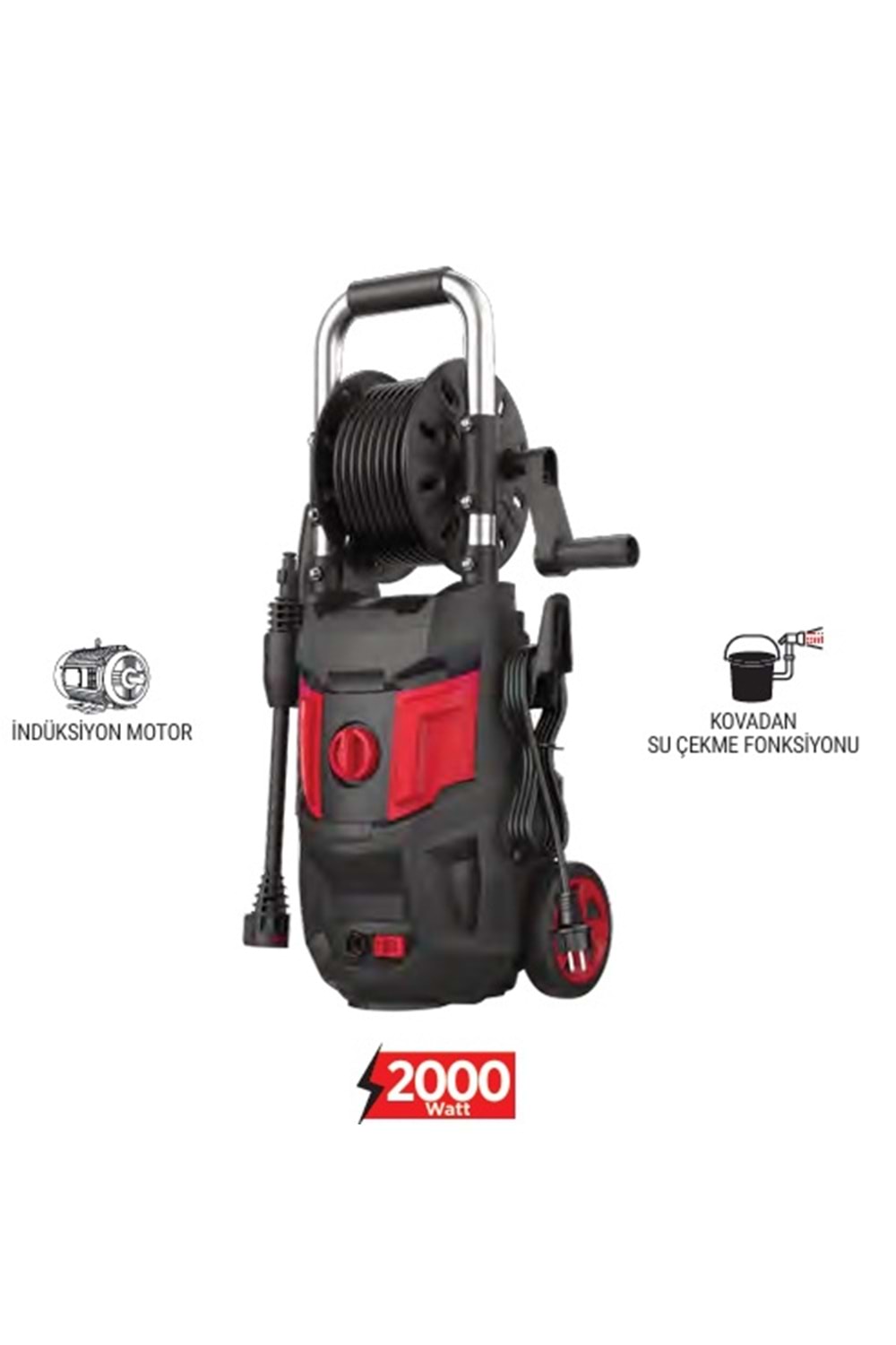 SOLESTAR STR-1852 YÜKSEK BASINÇLI YIKAMA MAK.(PK1)160BAR/2000 W ** FIRSAT ÜRÜNÜ **