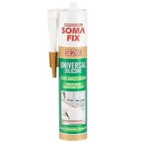 SOMAFİX 280GR GENEL AMAÇLI SİLİKON BEYAZ ( PK 24 )