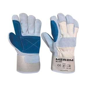 MEŞEM EL610 DERİ ELDİVEN LACİVERT GRİ 10/XL ** FIRSAT ÜRÜNÜ **
