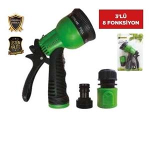 SULAMA TABANCASI 3’LÜ 8 FONKSİYON 4002 ( PK 24 )