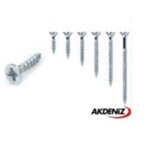 AKDENİZ SUNTA VİDASI 4*18 ÇİNKO 1000X20 PKT