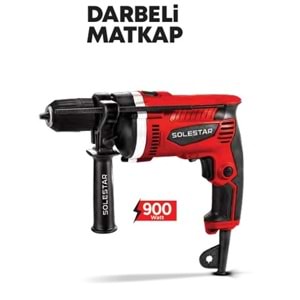 SOLESTAR STR-1909 DARBELİ MATKAP 13MM- 900 WATT 1 KOLİ:10 ADET **FIRSAT ÜRÜNÜ **