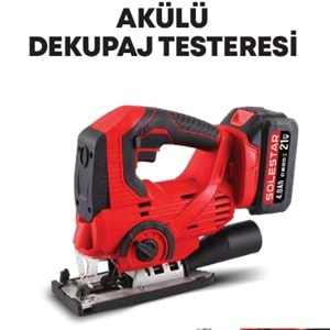 SOLESTAR STR-1982 AKÜLÜ DEKUPAJ TESTERE.21V(PK 1) 2*4000 M.B.1HŞ.1 KOLİ:4