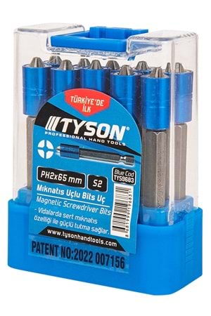 KUPA TYSON MIKNATISLI BİTS PH2*65 ( PK 10)