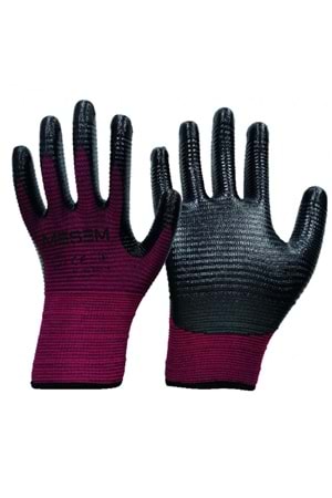 MEŞEM EL320 ZEBRA ELDİVEN KIRMIZI SİYAH ( PK 120-KL288 )