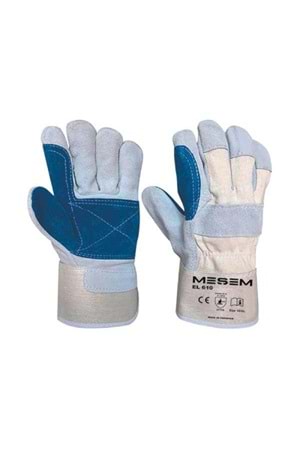 MEŞEM EL610 DERİ ELDİVEN LACİVERT GRİ 10/XL ** FIRSAT ÜRÜNÜ **