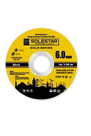 SOLESTAR 115 X 6 X 22 MM TAŞLAMA ( PK 25 )