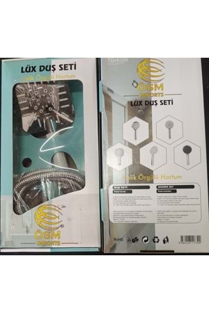 LÜX 1037 LABİRENT DUŞ SETİ ÇELİK ÖRGÜLÜ ( PK 25 )