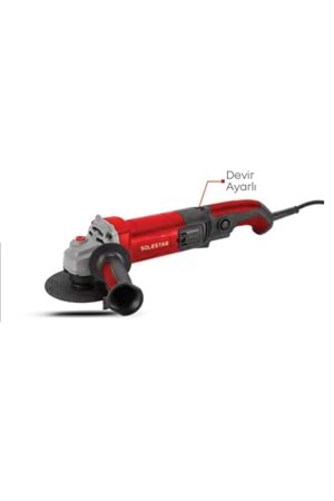 SOLESTAR STR-1948 AVUÇ TAŞL.MAK.DEVİR AYAR. 125MM 1400W 1 KOLİ:1 ** FIRSAT ÜRÜNÜ **