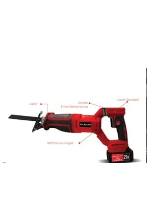 SOLESTAR STR-1929 AKÜ.TİLKİ KUYR.MAK.150MM 2 (PK1) *4000MAH.BAT.1Ş.1 KOLİ:5 ** FIRSAT ÜRÜNÜ **