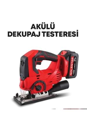 SOLESTAR STR-1982 AKÜLÜ DEKUPAJ TESTERE.21V(PK 1) 2*4000 M.B.1HŞ.1 KOLİ:4