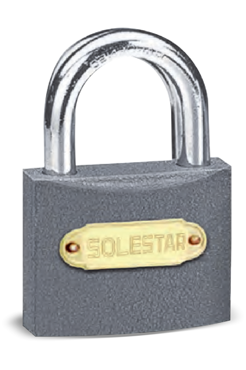 SOLESTAR ASMA KİLİT GRİ KISA 50 MM STR-2012 ( PK 12 )