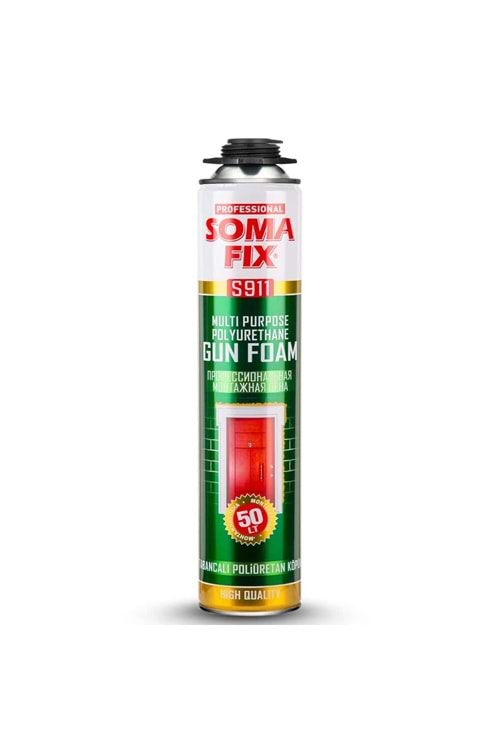 SOMAFİX POLİÜRETAN 750 ML TABANCALI KÖPÜK ( PK 12)