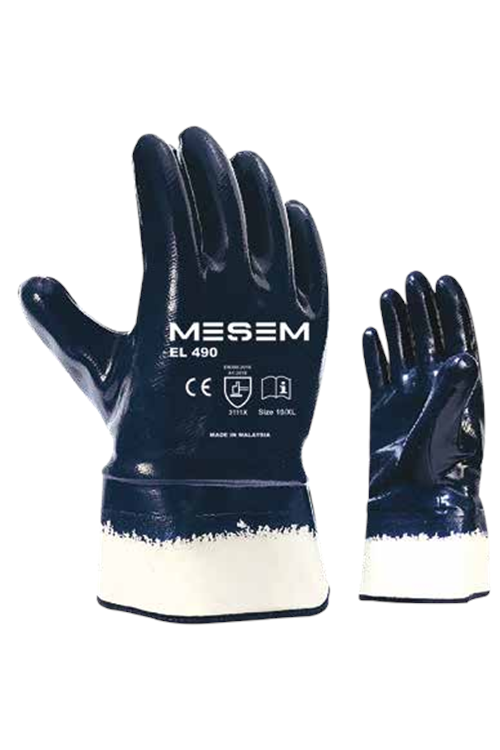 MEŞEM EL490 PETROLCÜ ELDİVENİ LACİVERT 10/XL ( PK 12-KL 120 ) ** FIRSAT ÜRÜNÜ **