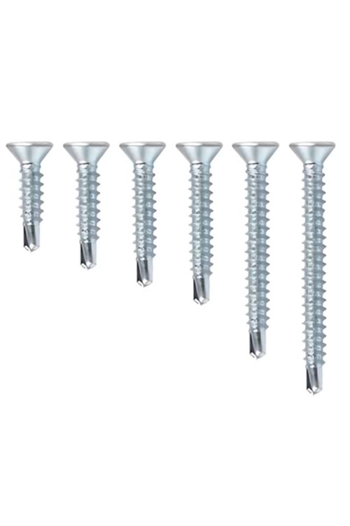 AKDENİZ ALÇIPAN VİDASI MATKAP UÇ 3,5*35 SİYAH 1000X16 PKT