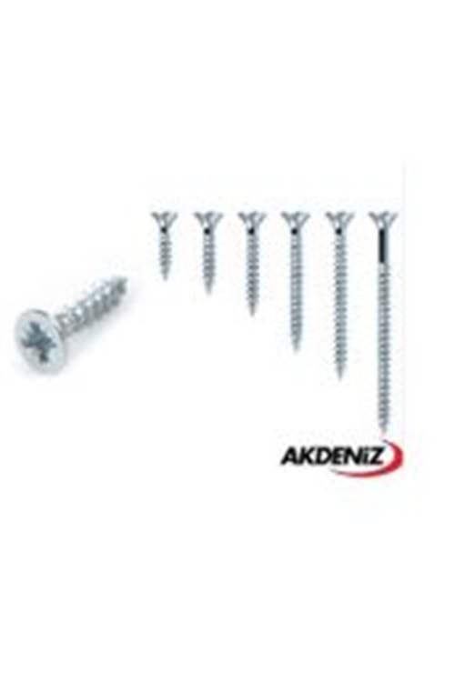 AKDENİZ SUNTA VİDASI 6*100 ÇİNKO 100X13 PKT