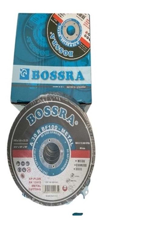 BOSSRA 230 X 3.0 METAL KESİCİ TAŞ BSR 2034 PK ( 60 )