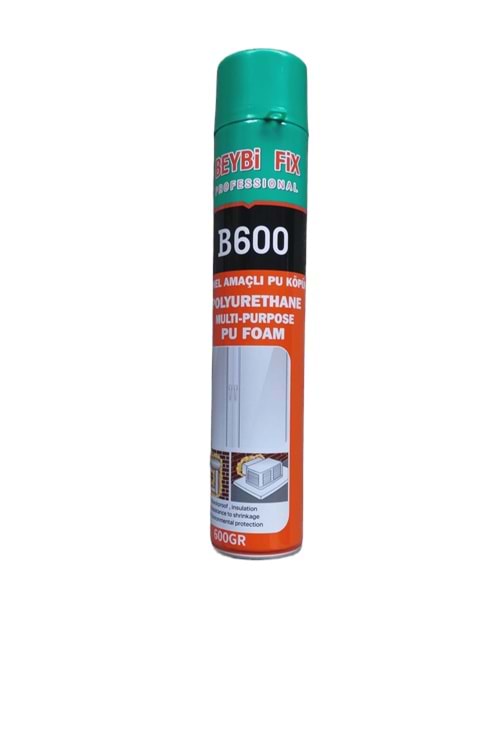 BEYBİ FİX B600 GENEL AMAÇLI PU KÖPÜK 600 GR (PK 16)