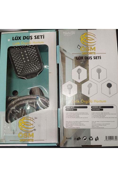 LÜX 1299 FAS DUŞ SETİ ÇELİK ÖRGÜLÜ ( PK 25 )