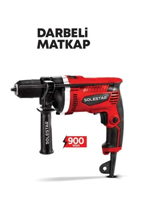 SOLESTAR STR-1909 DARBELİ MATKAP 13MM- 900 WATT 1 KOLİ:10 ADET **FIRSAT ÜRÜNÜ **
