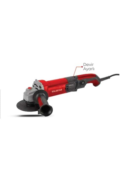 SOLESTAR STR-1948 AVUÇ TAŞL.MAK.DEVİR AYAR. 125MM 1400W 1 KOLİ:1 ** FIRSAT ÜRÜNÜ **