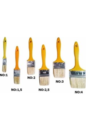 KESTİRME FIRÇA NO: 2,5 LÜKS KALİTE (PK 12)