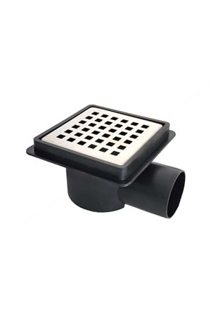 HELBERG SERAMİK UYUMLU YER SİFONU SİYAH ( PK 50 )