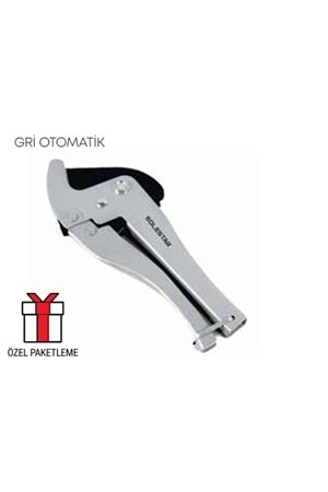 SOLESTAR PVC BORU KESME MAKASI GRİ OTOMATİK STR-1121 ( PK 10 )