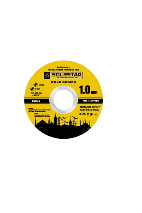 SOLESTAR İNOX KESİCİ 115*1 MM ( PK 50 ) ***** FIRSAT ÜRÜNÜ ****