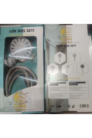 LÜX 1071 BEYAZ ELVİS DUŞ SETİ ÇELİK ÖRGÜLÜ ( PK 10 )