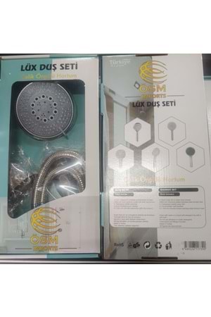 LÜX 1721 ELİT DUŞ SETİ ÇELİK ÖRGÜLÜ ( PK 10 )